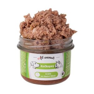 All Animals kočkopes sklo Králik vo vlastnej šťave 200g