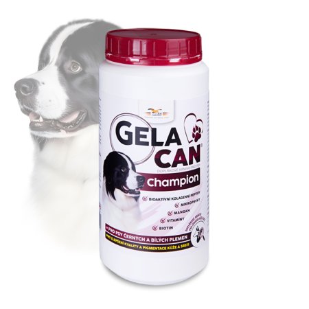 Gelacan Champion pre čiernobiele psy 500 g