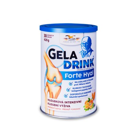 Orling Geladrink Forte Hyal práškový nápoj příchuť pomeranč 420 g
