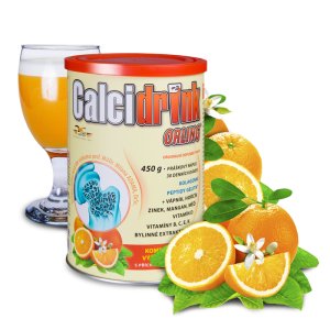 Orling Calcidrink práškový nápoj príchuť pomaranč 450 g