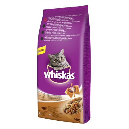 WHISKAS granule s kuracím mäsom 14 kg (POŠKODENÝ OBAL)