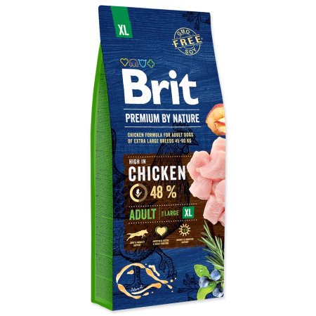 Brit Premium by Nature Adult XL 15 kg (POŠKODENÝ OBAL, váha 14,7 kg)