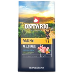 Krmivo Ontario Adult Mini Chicken & Sweet Potatoes 6,5kg