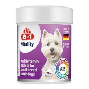 Vitality Multivitamín 8in1 for Small Breeds 70tbl