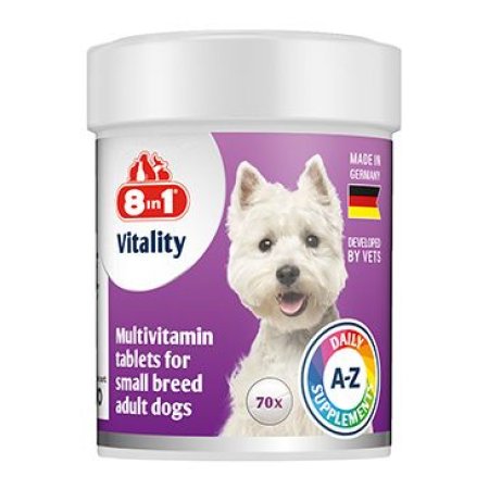 Vitality Multivitamín 8in1 for Small Breeds 70tbl