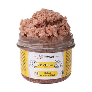 All Animals kočkopes sklo Kurča vo vlastnej šťave 200g