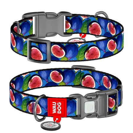 WAUDOG obojek nylon Fíky QR (M/28-40cm/2cm)
