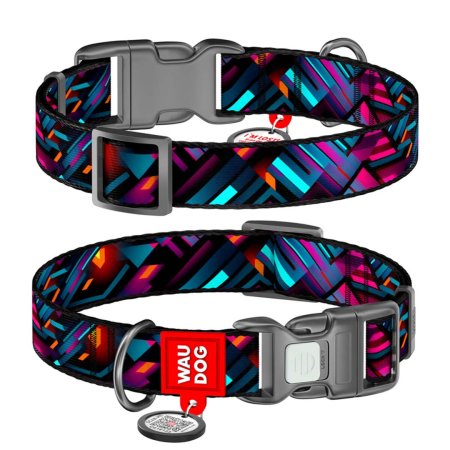 WAUDOG obojek nylon Laser Game QR (L/33-49cm/2,5cm) 