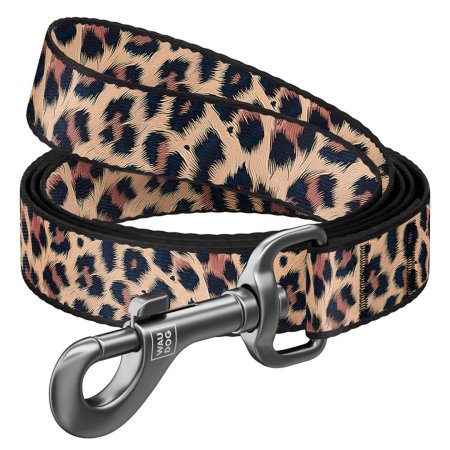 WAUDOG vodítko nylon Leopard (M/122cm/2cm) 