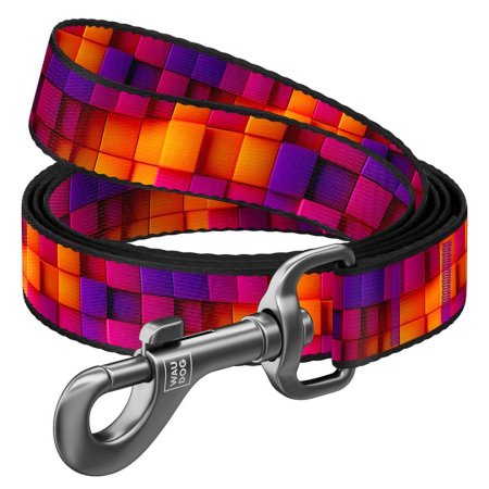 WAUDOG vodítko nylon 3D kostky (S/122cm/1,5cm)