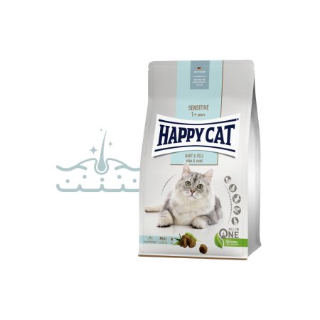 Happy Cat Sensitive Haut & Fell / Koža a srsť 1,3 kg (EXPIRÁCIA 05/2024)
