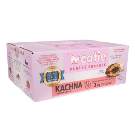 Catie plnené granule kačica 3 kg (EXPIRÁCIA 01/2025)