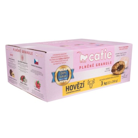Catie plnené granule hovädzie 3 kg (EXPIRÁCIA 01/2025)
