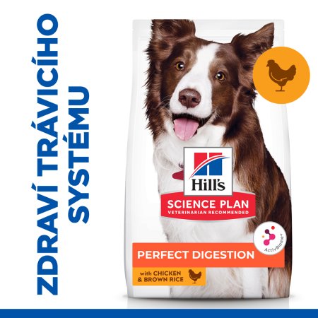 Hill’s Science Plan Perfect Digestion pre stredné dospelé psy 14 kg (EXPIRÁCIA 07/2025)