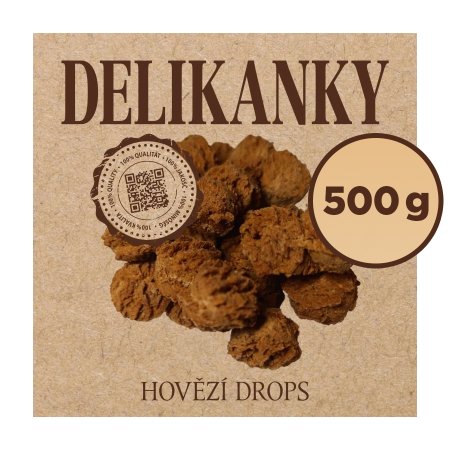 Delikan Delikanky hovädzie drops 500 g