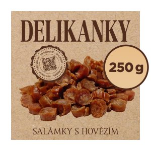Delikan Delikanky salámy s hovädzím 250 g