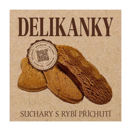 Delikan Delikanky sucháre ryba 16 ks