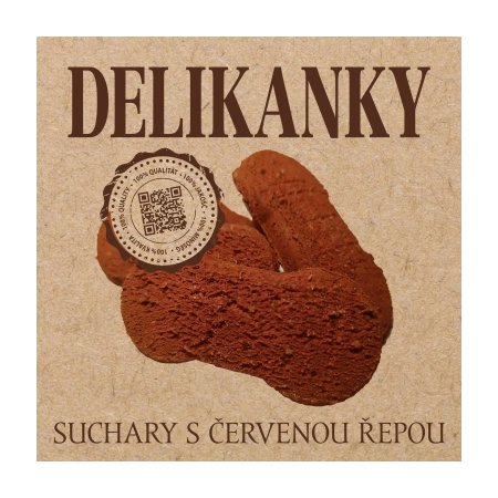 Delikan Delikanky sucháre červená repa 8 ks