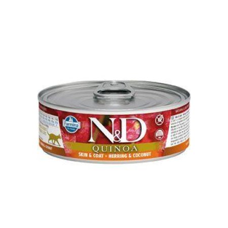 N&D CAT QUINOA Adult Herring & Coconut 80g (EXPIRÁCIA 11/2024)