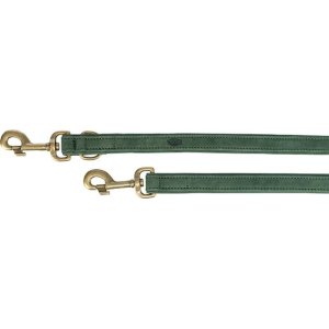Vodítko PURE kožené nastaviteľné, šalviová ML: 2 m/ 20 mm