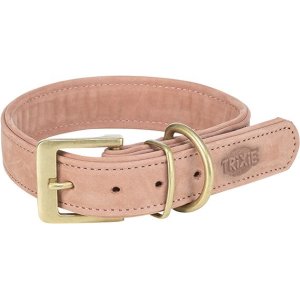 Obojok PURE kožený, ružová L: 47-54 cm/ 40 mm