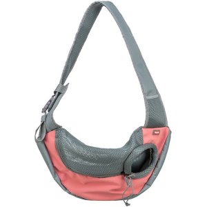 Front Sling Carrier - predné nosítko/taška, 50 x 25 x 18 cm, ružová/šedá (max. 5kg)