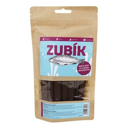 Pochúťka Rybie plátky so slávkou zelenoústou ZUBÍK200g