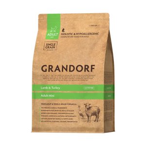 Grandorf granule pre psov Adult Mini - Jahňa a moriak 8kg