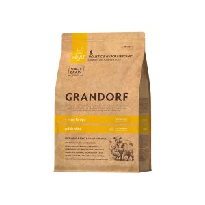 Grandorf granule pre psov Adult Mini - 4 druhy mäsa 1kg