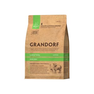 Grandorf granule pre psov Adult Mini - Jahňa a moriak 1kg