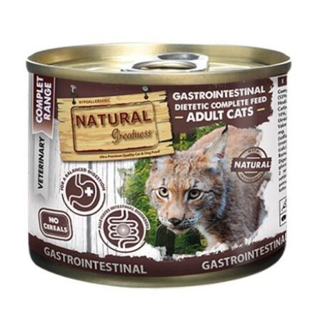 Natural Greatness GASTROINTESTINAL veterinárna diéta, konzerva pre mačky 200g