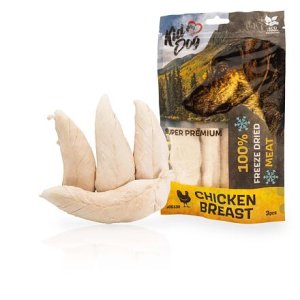 KIDDOG SUPER PREMIUM 100% kuracie celé prsia sušené mrazom 50 g (3-4 ks)