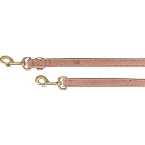 Vodítko PURE kožené nastaviteľné, ružová L-XL: 2 m/ 25 mm