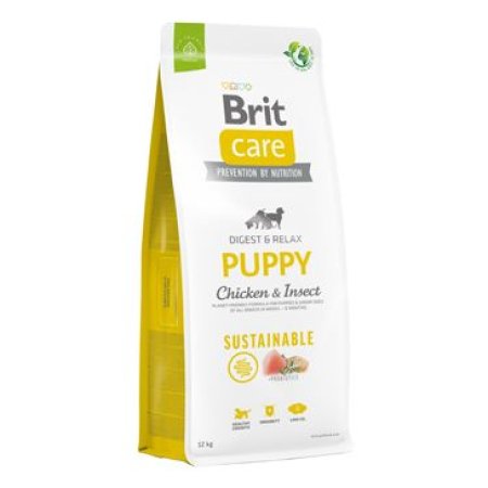Brit Care Dog Sustainable Puppy 12kg (POŠKODENÝ OBAL, expirácia 21/03/2025)
