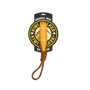 Hračka pes SEASHELL MINI, pláv z TPR oranžová Kiwi