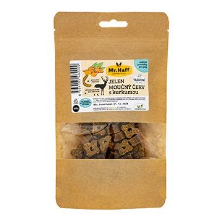 UGF pamlsek Mr. Haff moučný červ, jelen a kurkuma 100g