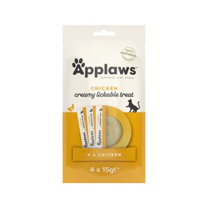 Applaws Puree Cat lízacie pyré kuracie 4 x 15g