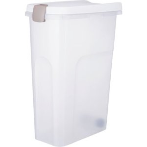 Barel, vzduchotesný zásobník 40 l/27 × 61 × 45 cm, transparentná/biela