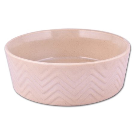 Keramická miska Zig Zag 18cm piesková 1,2l
