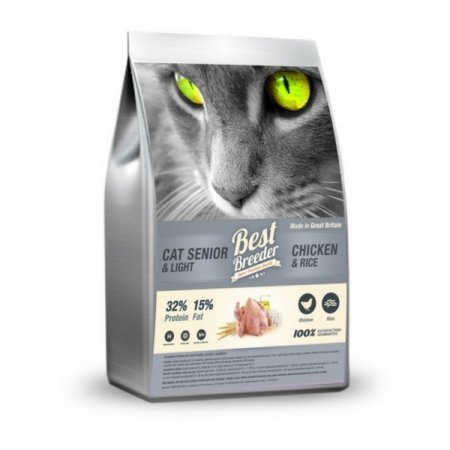 Best Breeder Senior Cat / Light Rich in Chicken and Rice 300 g (EXPIRÁCIA 04/2025)