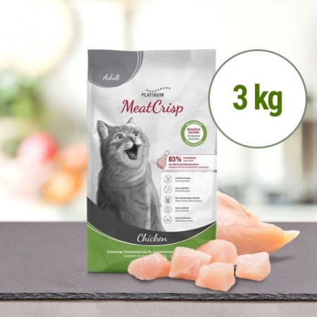 MeatCrisp Adult Chicken - Kurča pre dospelé mačky 3 kg (EXPIRÁCIA 03/2025)