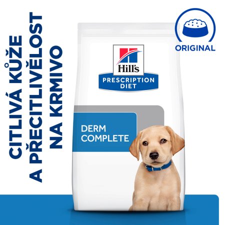 Hill’s Prescription Diet Derm Complete Alergia a starostlivosť o kožu pre psov 1.5 kg (EXPIRÁCIA 06/2025)