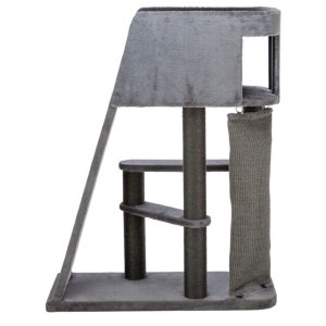 Škrabadlo ACTIVE, 96 x 38/122 cm, s lezeckou rampou, sivá