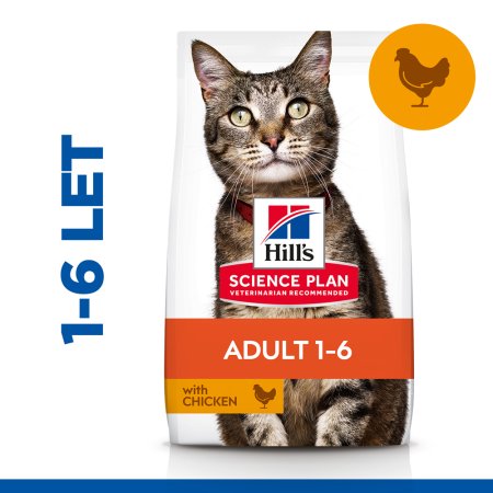 Hill’s Science Plan granule pre dospelé mačky s kuracím 10 kg (EXPIRÁCIA 08/2025)