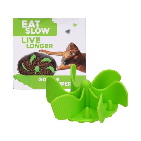 Eat Slow Live Longer zpomalovací Spirála do misky zelená