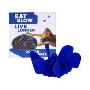 Eat Slow Live Longer zpomalovací Spirála do misky modrá