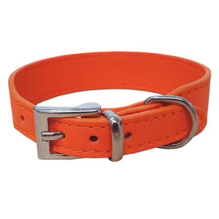 PROFIZOO Kožený obojek SETA (23 mm x 30 cm) oranžová