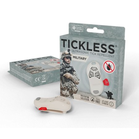TICKLESS MILITARY Ultrazvukový odpuzovač klíšťat a blech pro lidi béžový