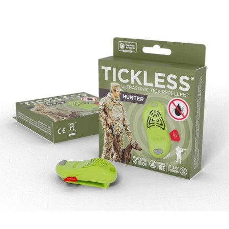 TICKLESS HUNTER Ultrazvukový odpuzovač klíšťat a blech pro lidi zelený