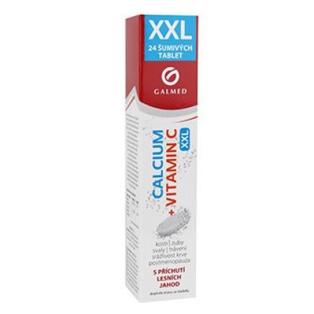 Calcium 300mg+vitamin C šumivý eff tbl 24 Galmed